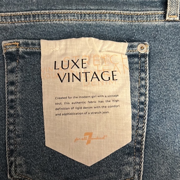 7 For All Mankind NEW with tags, LUXE Vintage roxanne ankle slim cigarette - Picture 5 of 5